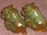 Bull shakers glazed prairie green